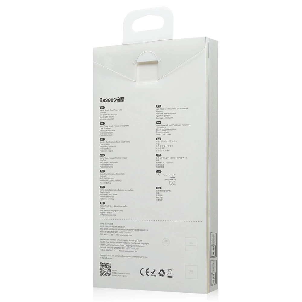 Baseus Simple Series Case transparent gel case for iPhone 13 Pro Max transparent (ARAJ000202)eng