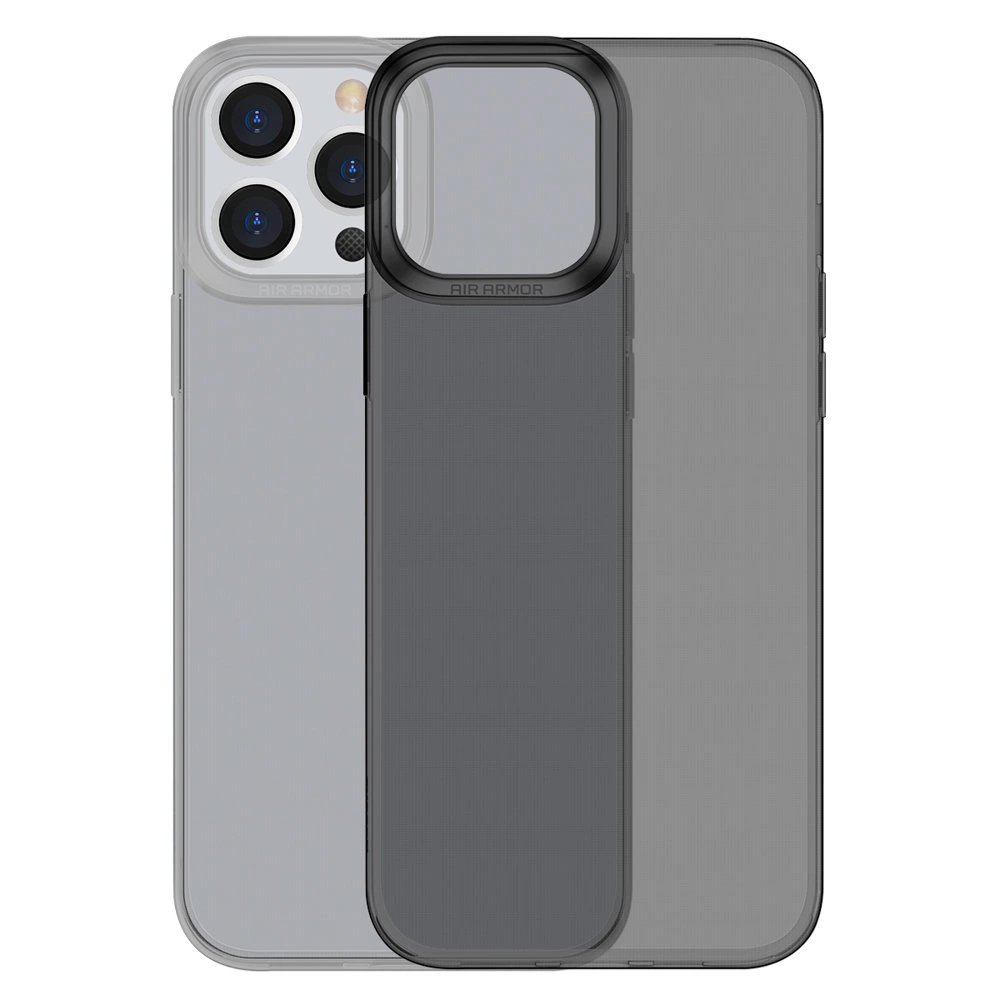 Baseus Simple Series Case transparent gel case for iPhone 13 Pro black (ARAJ000401)eng