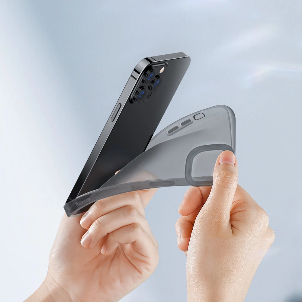 Baseus Simple Series Case transparent gel case for iPhone 13 Pro black (ARAJ000401)eng