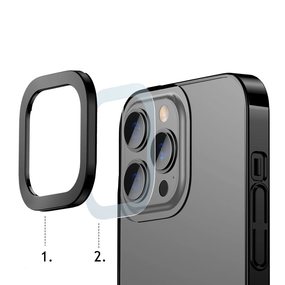Baseus Glitter Case transparent cover iPhone 13 Pro Max black (ARMC000201)eng