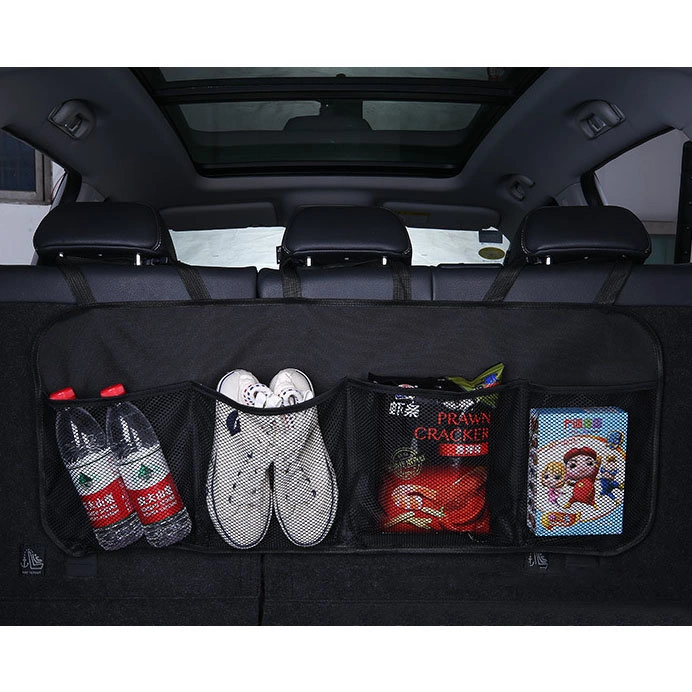 Car organizer for the rear seat backrest for the trunk blackeng