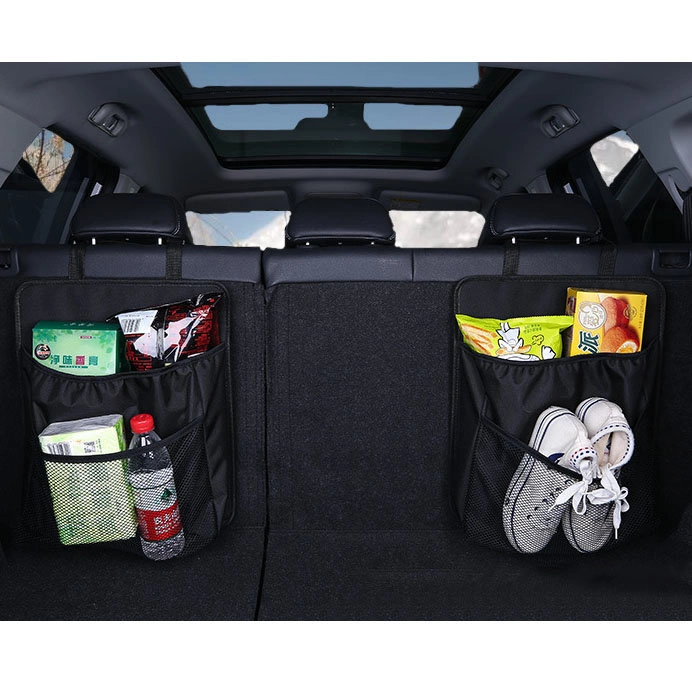 Car organizer for the rear seat backrest for the trunk blackeng