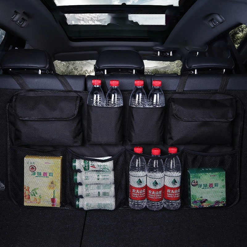 Car organizer for the rear seat backrest for the trunk blackeng