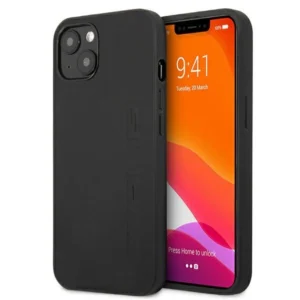AMG AMHCP13SDOLBK iPhone 13 mini 5,4" czarny/black hardcase Leather Hot Stampedeng