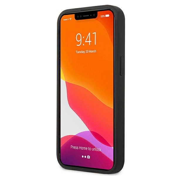 AMG AMHCP13SDOLBK iPhone 13 mini 5,4" czarny/black hardcase Leather Hot Stampedeng