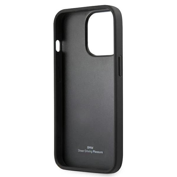 Etui BMW BMHCP13LRSPPR iPhone 13 Pro/13 6,1" czerwony/red hardcase Leather Curve Perforateeng