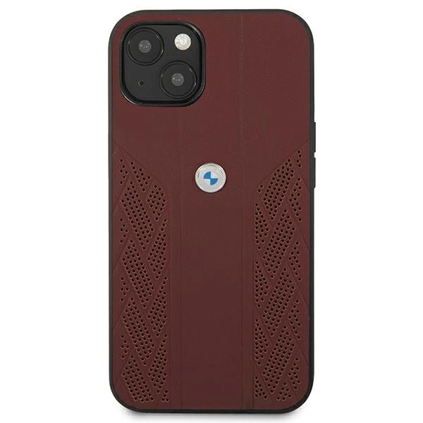 Etui BMW BMHCP13SRSPPR iPhone 13 mini 5,4" czerwony/red hardcase Leather Curve Perforateeng