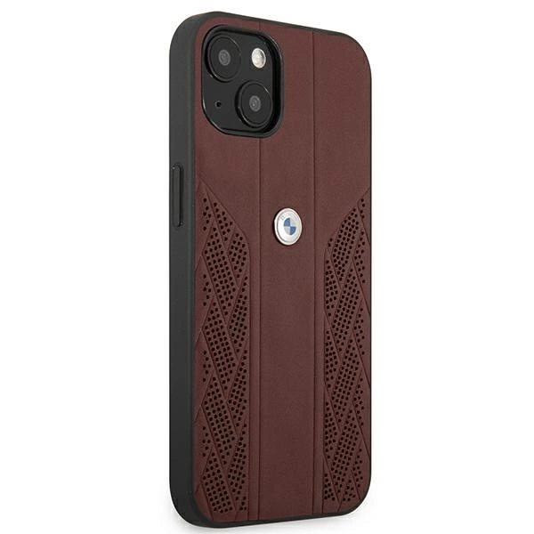 Etui BMW BMHCP13SRSPPR iPhone 13 mini 5,4" czerwony/red hardcase Leather Curve Perforateeng