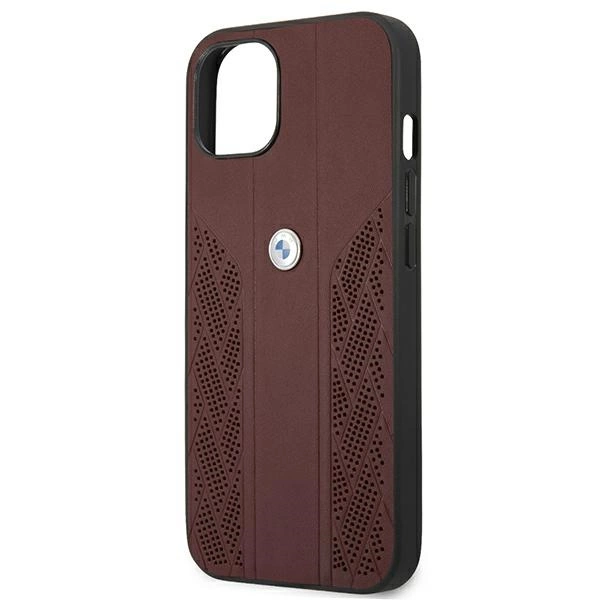 Etui BMW BMHCP13SRSPPR iPhone 13 mini 5,4" czerwony/red hardcase Leather Curve Perforateeng