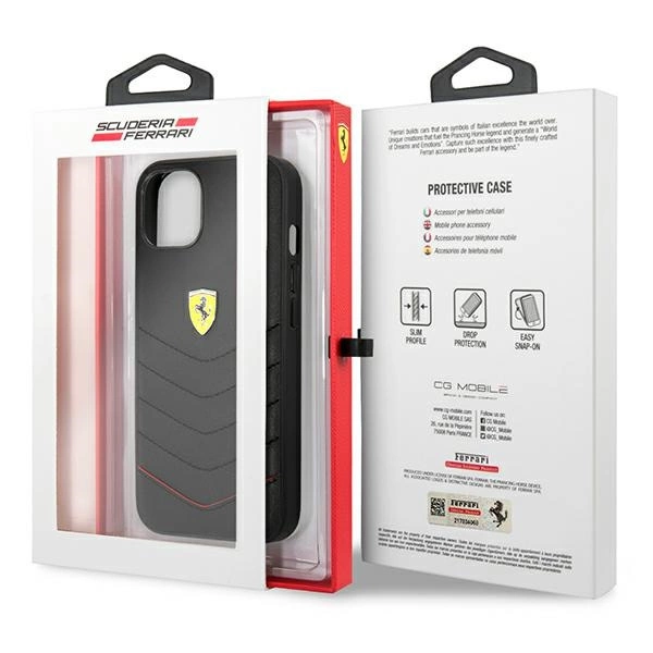 Ferrari FEHCP13SRQUK iPhone 13 mini 5.4" black/black hardcase Off Track Quiltedeng