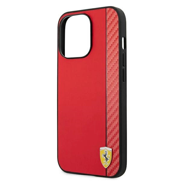 Ferrari FESAXHCP13XRE iPhone 13 Pro Max 6.7" red/red hardcase On Track Carbon Stripeeng