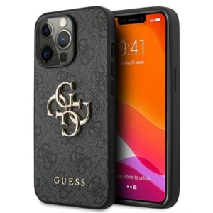 Guess GUHCP13X4GMGGR iPhone 13 Pro Max 6.7" grey/grey hardcase 4G Big Metal Logoeng