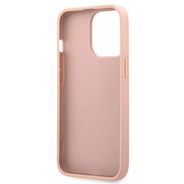 Guess GUHCP13XPSASBPI iPhone 13 Pro Max 6.7" pink/pink hardcase Saffiano Stripeeng