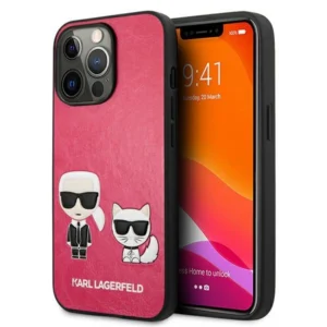 Karl Lagerfeld KLHCP13LPCUSKCP iPhone 13 Pro / 13 6,1" fuksja/fuchsia hardcase Ikonik Karl & Choupetteeng