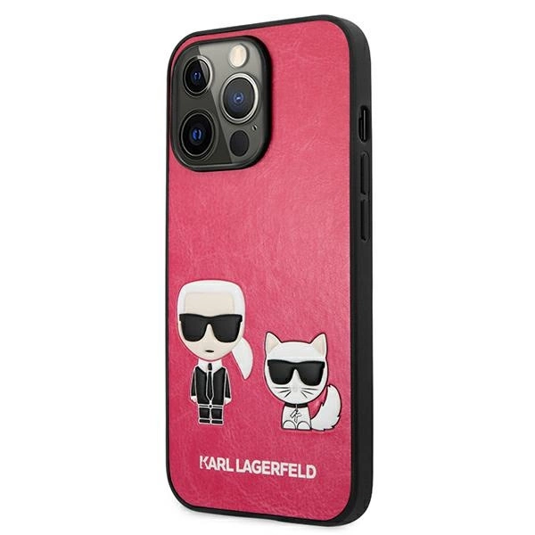 Karl Lagerfeld KLHCP13LPCUSKCP iPhone 13 Pro / 13 6,1" fuksja/fuchsia hardcase Ikonik Karl & Choupetteeng