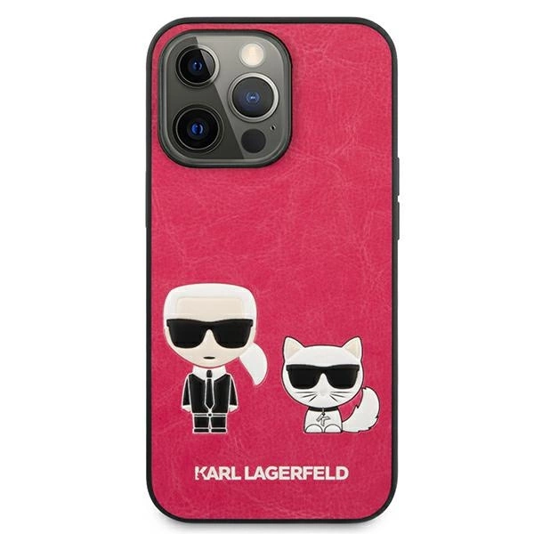 Karl Lagerfeld KLHCP13LPCUSKCP iPhone 13 Pro / 13 6,1" fuksja/fuchsia hardcase Ikonik Karl & Choupetteeng