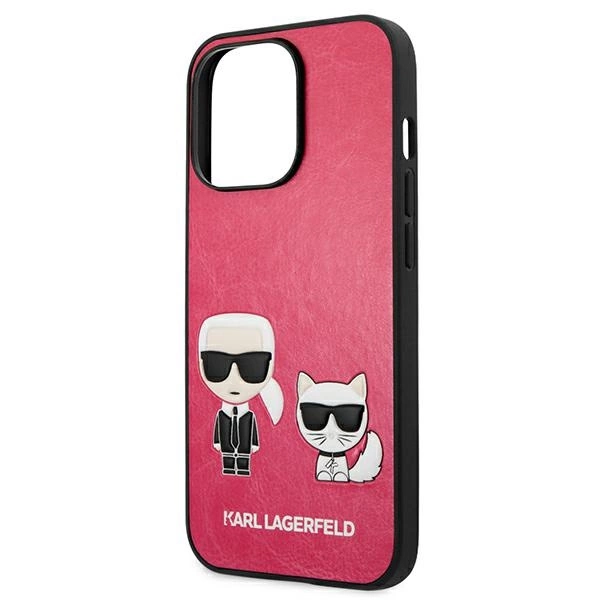 Karl Lagerfeld KLHCP13LPCUSKCP iPhone 13 Pro / 13 6,1" fuksja/fuchsia hardcase Ikonik Karl & Choupetteeng
