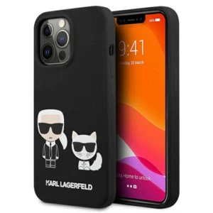 Karl Lagerfeld KLHCP13LSSKCK iPhone 13 Pro / 13 6.1" hardcase black/black Silicone Karl & Choupetteeng