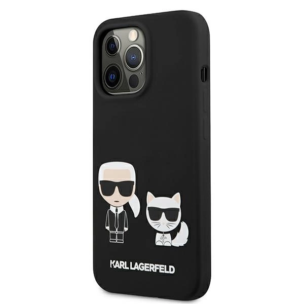 Karl Lagerfeld KLHCP13LSSKCK iPhone 13 Pro / 13 6.1" hardcase black/black Silicone Karl & Choupetteeng
