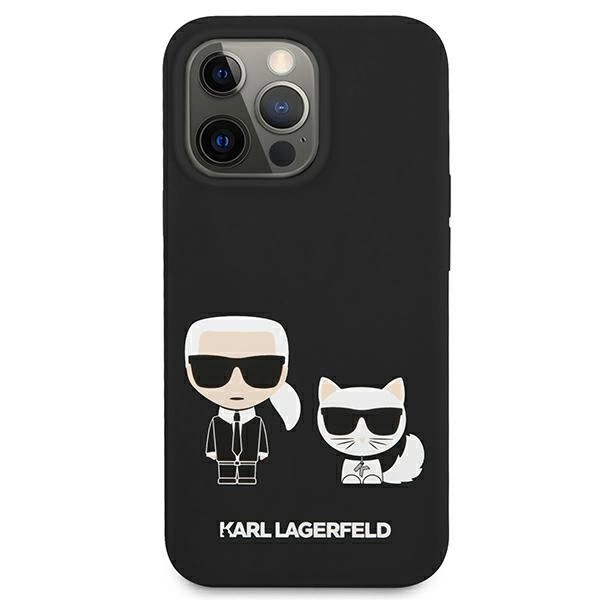 Karl Lagerfeld KLHCP13LSSKCK iPhone 13 Pro / 13 6.1" hardcase black/black Silicone Karl & Choupetteeng