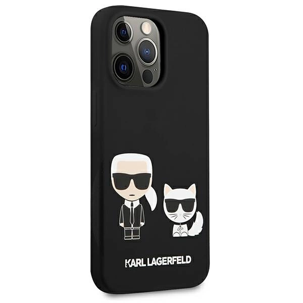 Karl Lagerfeld KLHCP13LSSKCK iPhone 13 Pro / 13 6.1" hardcase black/black Silicone Karl & Choupetteeng