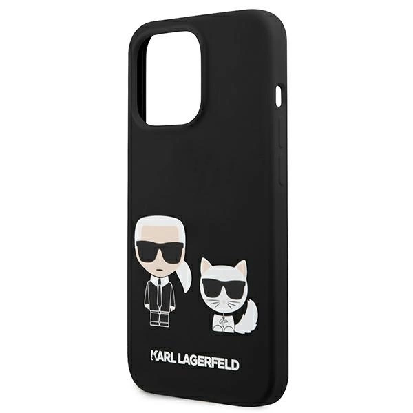 Karl Lagerfeld KLHCP13LSSKCK iPhone 13 Pro / 13 6.1" hardcase black/black Silicone Karl & Choupetteeng