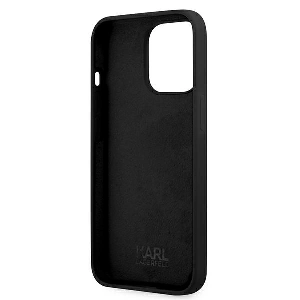 Karl Lagerfeld KLHCP13LSSKCK iPhone 13 Pro / 13 6.1" hardcase black/black Silicone Karl & Choupetteeng