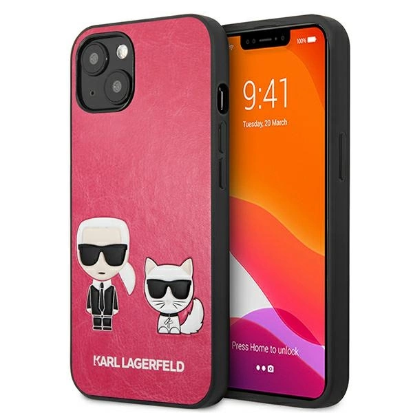 Karl Lagerfeld KLHCP13SPCUSKCP iPhone 13 mini 5,4" fuksja/fuchsia hardcase Ikonik Karl & Choupetteeng