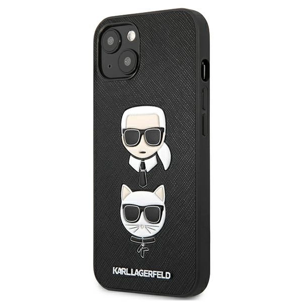 Karl Lagerfeld KLHCP13SSAKICKCBK iPhone 13 mini 5,4" czarny/black hardcase Saffiano Karl & Choupetteeng