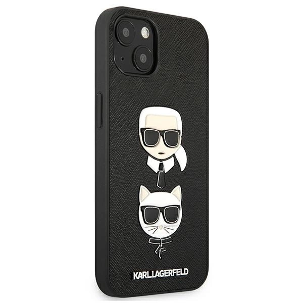 Karl Lagerfeld KLHCP13SSAKICKCBK iPhone 13 mini 5,4" czarny/black hardcase Saffiano Karl & Choupetteeng