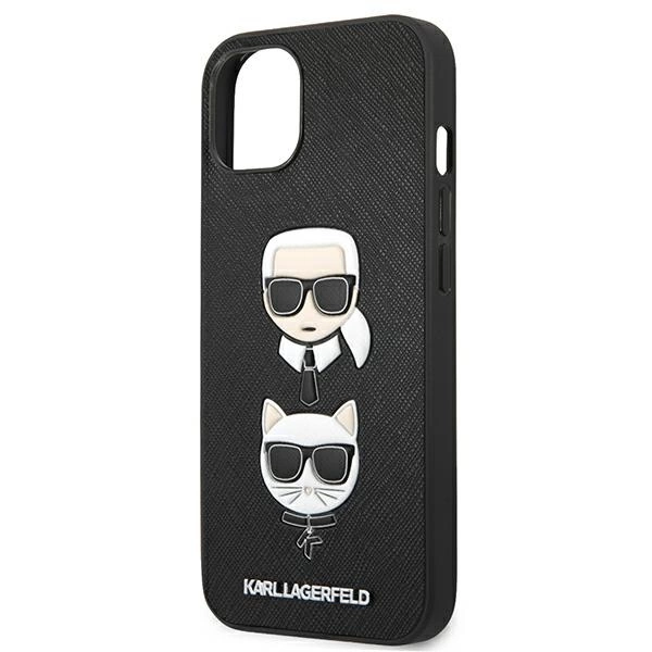 Karl Lagerfeld KLHCP13SSAKICKCBK iPhone 13 mini 5,4" czarny/black hardcase Saffiano Karl & Choupetteeng