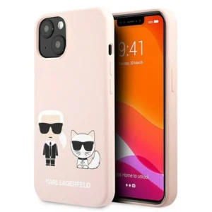 Karl Lagerfeld KLHCP13SSSKCI iPhone 13 mini 5,4" hardcase jasno różowy/light pink Silicone Karl & Choupetteeng
