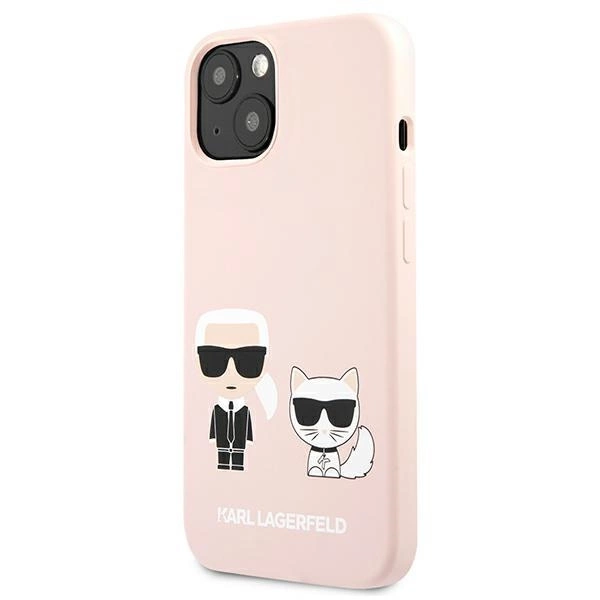 Karl Lagerfeld KLHCP13SSSKCI iPhone 13 mini 5,4" hardcase jasno różowy/light pink Silicone Karl & Choupetteeng