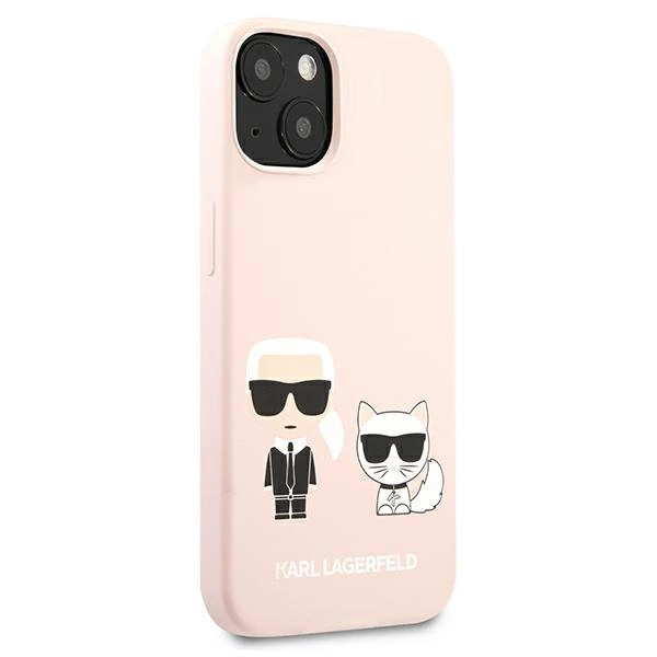 Karl Lagerfeld KLHCP13SSSKCI iPhone 13 mini 5,4" hardcase jasno różowy/light pink Silicone Karl & Choupetteeng
