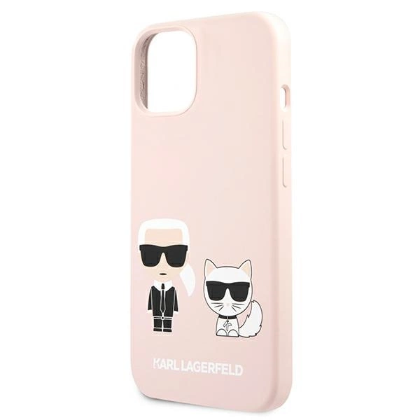 Karl Lagerfeld KLHCP13SSSKCI iPhone 13 mini 5,4" hardcase jasno różowy/light pink Silicone Karl & Choupetteeng