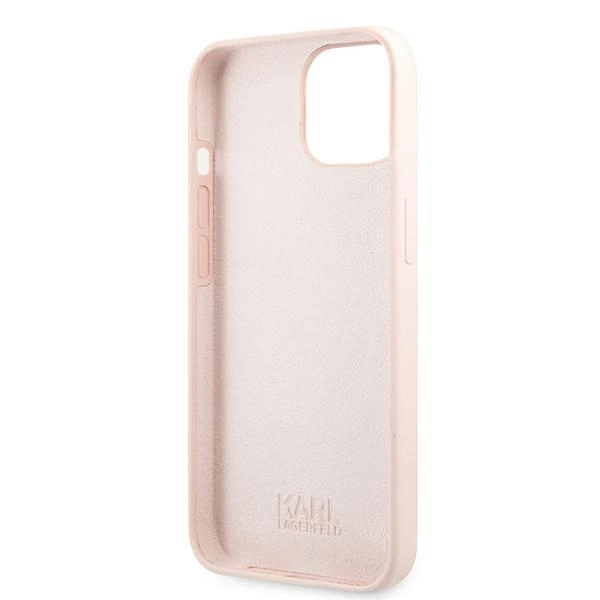 Karl Lagerfeld KLHCP13SSSKCI iPhone 13 mini 5,4" hardcase jasno różowy/light pink Silicone Karl & Choupetteeng