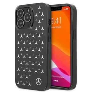 Mercedes MEHCP13LESPBK iPhone 13 Pro / 13 6,1" czarny/black hardcase Silver Stars Patterneng