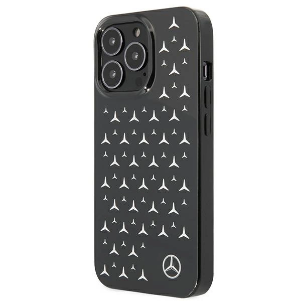 Mercedes MEHCP13LESPBK iPhone 13 Pro / 13 6,1" czarny/black hardcase Silver Stars Patterneng