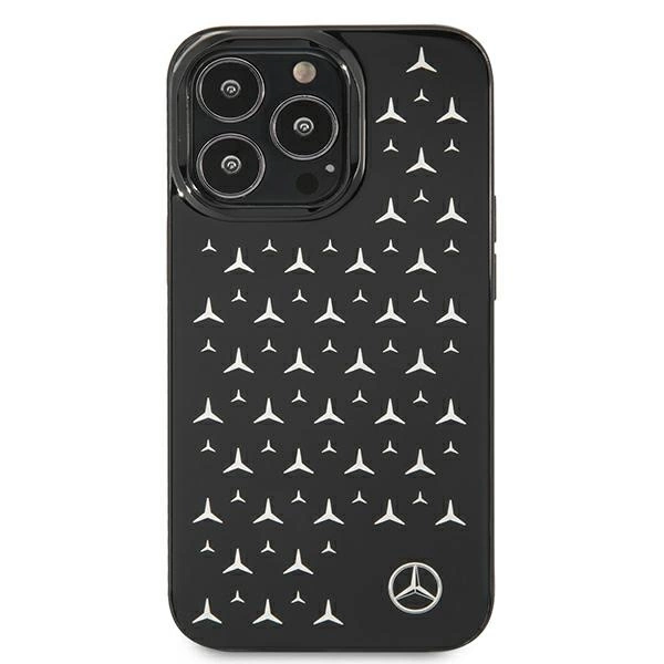 Mercedes MEHCP13LESPBK iPhone 13 Pro / 13 6,1" czarny/black hardcase Silver Stars Patterneng