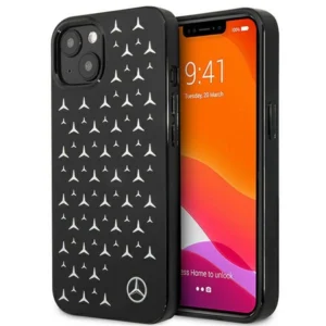 Mercedes MEHCP13SESPBK iPhone 13 mini 5,4" czarny/black hardcase Silver Stars Patterneng