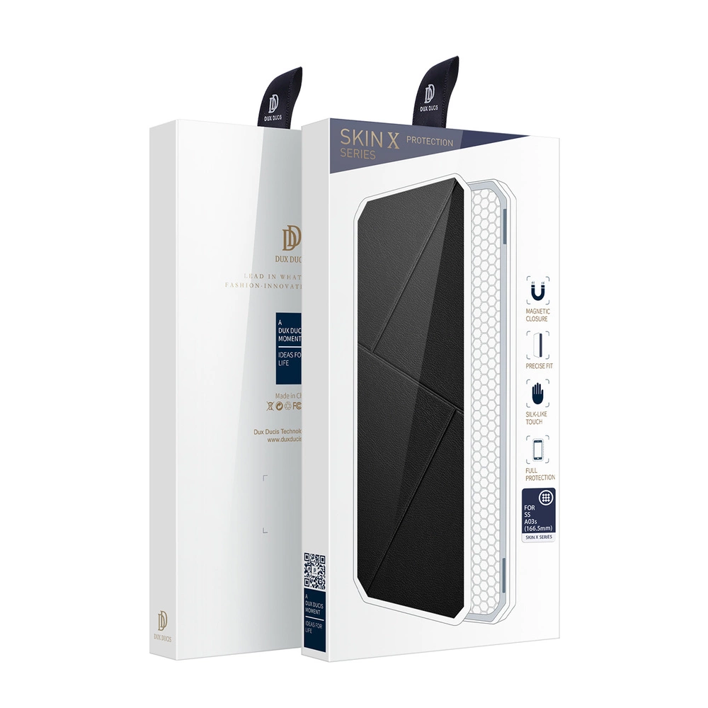 DUX DUCIS Skin X Bookcase type case for Samsung Galaxy A03s blackeng