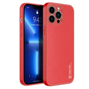Dux Ducis Yolo elegant case made of soft TPU and PU leather for iPhone 13 Pro Max redeng