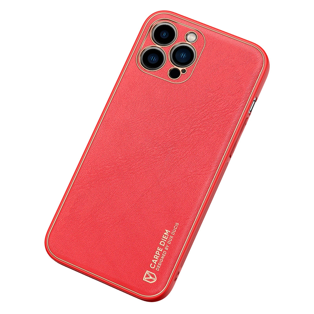 Dux Ducis Yolo elegant case made of soft TPU and PU leather for iPhone 13 Pro Max redeng