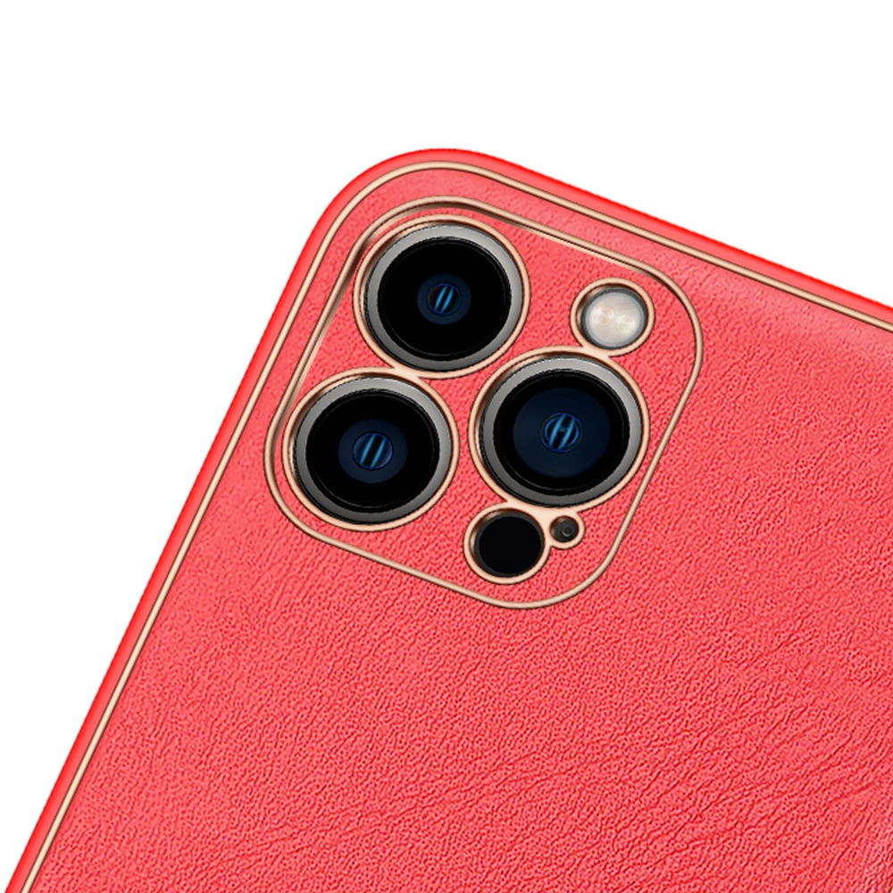 Dux Ducis Yolo elegant case made of soft TPU and PU leather for iPhone 13 Pro Max redeng