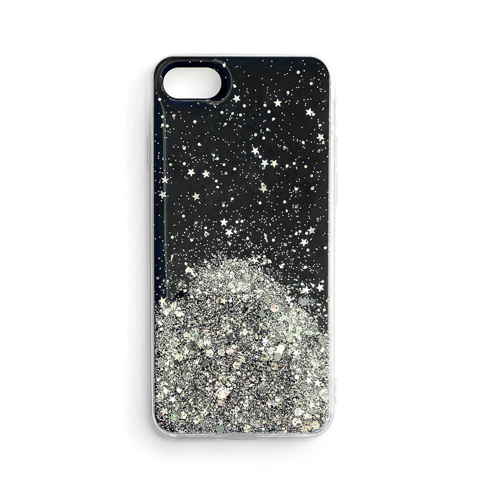 Star Glitter Shining Cover for iPhone 13 mini blackeng