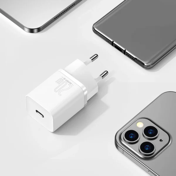 Baseus Super Si 1C fast charger USB Type C 20 W Power Delivery white (CCSUP-B02)eng