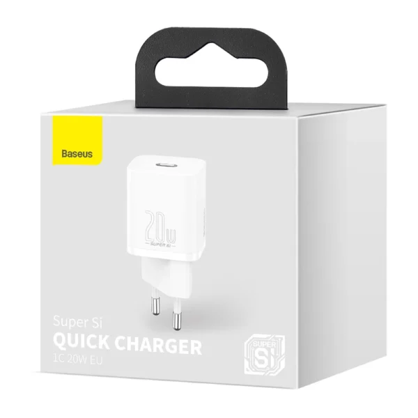 Baseus Super Si 1C fast charger USB Type C 20 W Power Delivery white (CCSUP-B02)eng