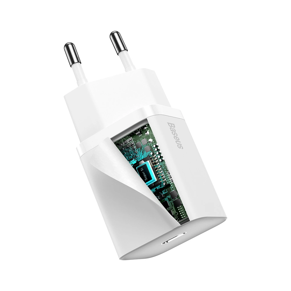 Baseus Super Si 1C fast charger USB Type C 20 W Power Delivery white (CCSUP-B02)eng