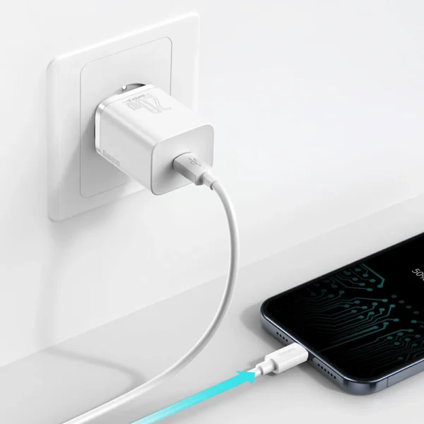 Baseus Super Si 1C fast charger USB Type C 20 W Power Delivery white (CCSUP-B02)eng