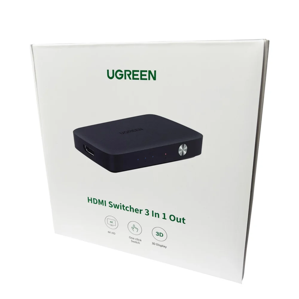 Ugreen switch splitter splitter switch HDMI - 3x HDMI 4K 30Hz black (CM332 80125)eng